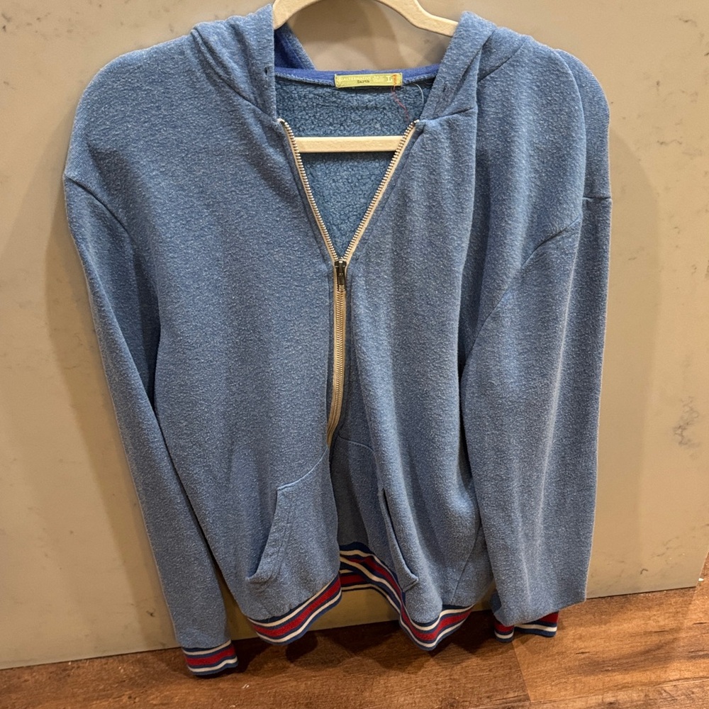 Alternative Blue Zip-Up Men's Sweater